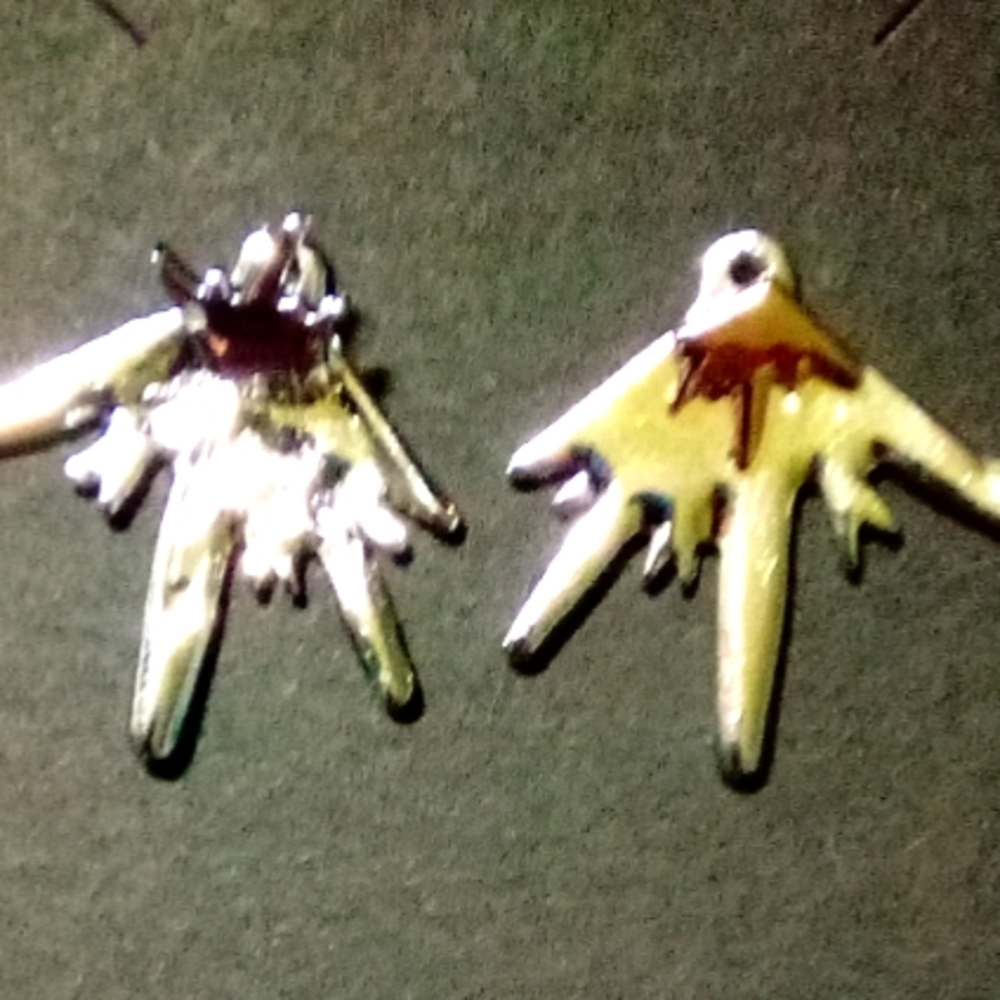 Splat jacket earrings
